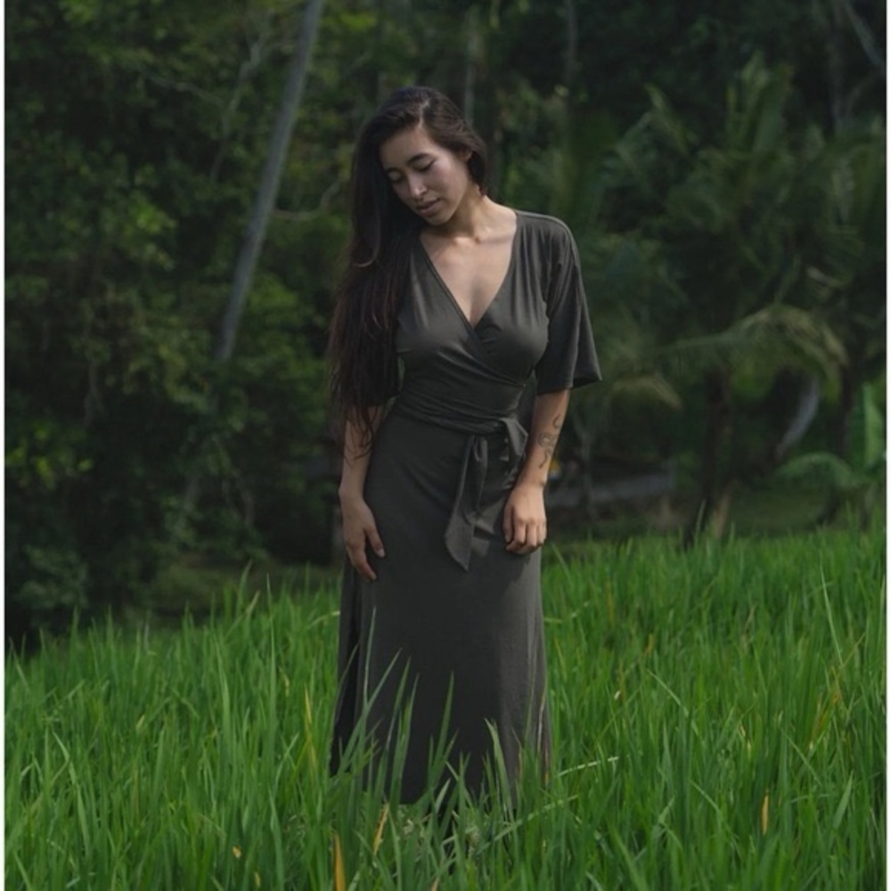 INDIGO LUNA CARIÑO DRESS IN GREEN XS/S